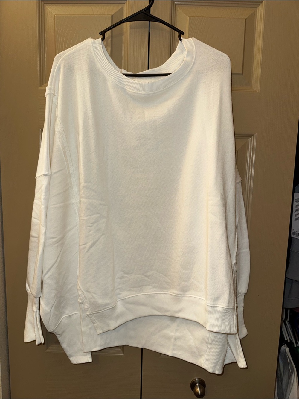 NWT - Free People Camden Sweatshirt Off-White Cream Size (Medium)